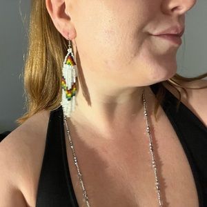 ONE OF A KIND! tribal-style earrings